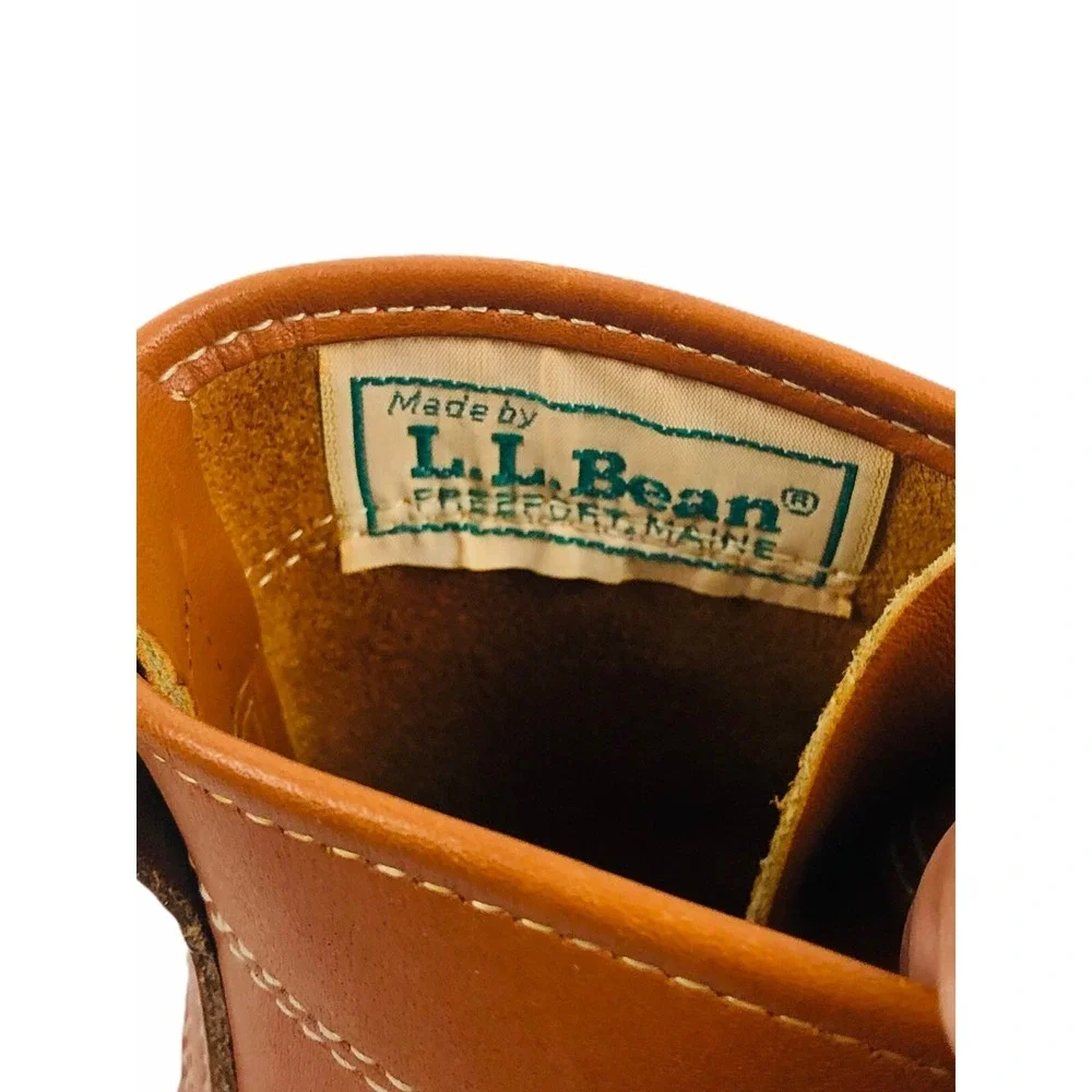 LL Bean Leather Boots Mens Size 6 Waterproof Winter Duck Snow Rain Vintage